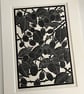 Lino Print - "Blackberry Way" - Limited Edition - Hand Printed - Image 3