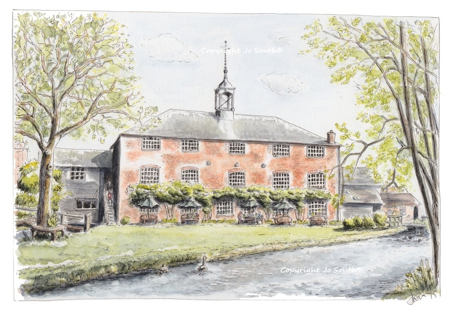 Whitchurch Silk Mill, Whitchurch Hampshire - Limited Edition Art Print