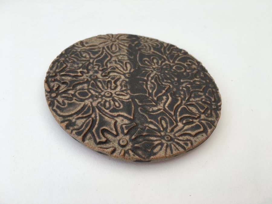 Ceramic coaster, tea pot stand,candle stand, home decor, gift idea, lovehearts