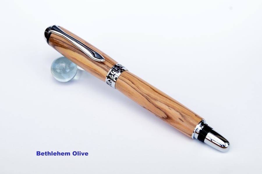 Rollerball Pen dressed in Bethlehem Olive