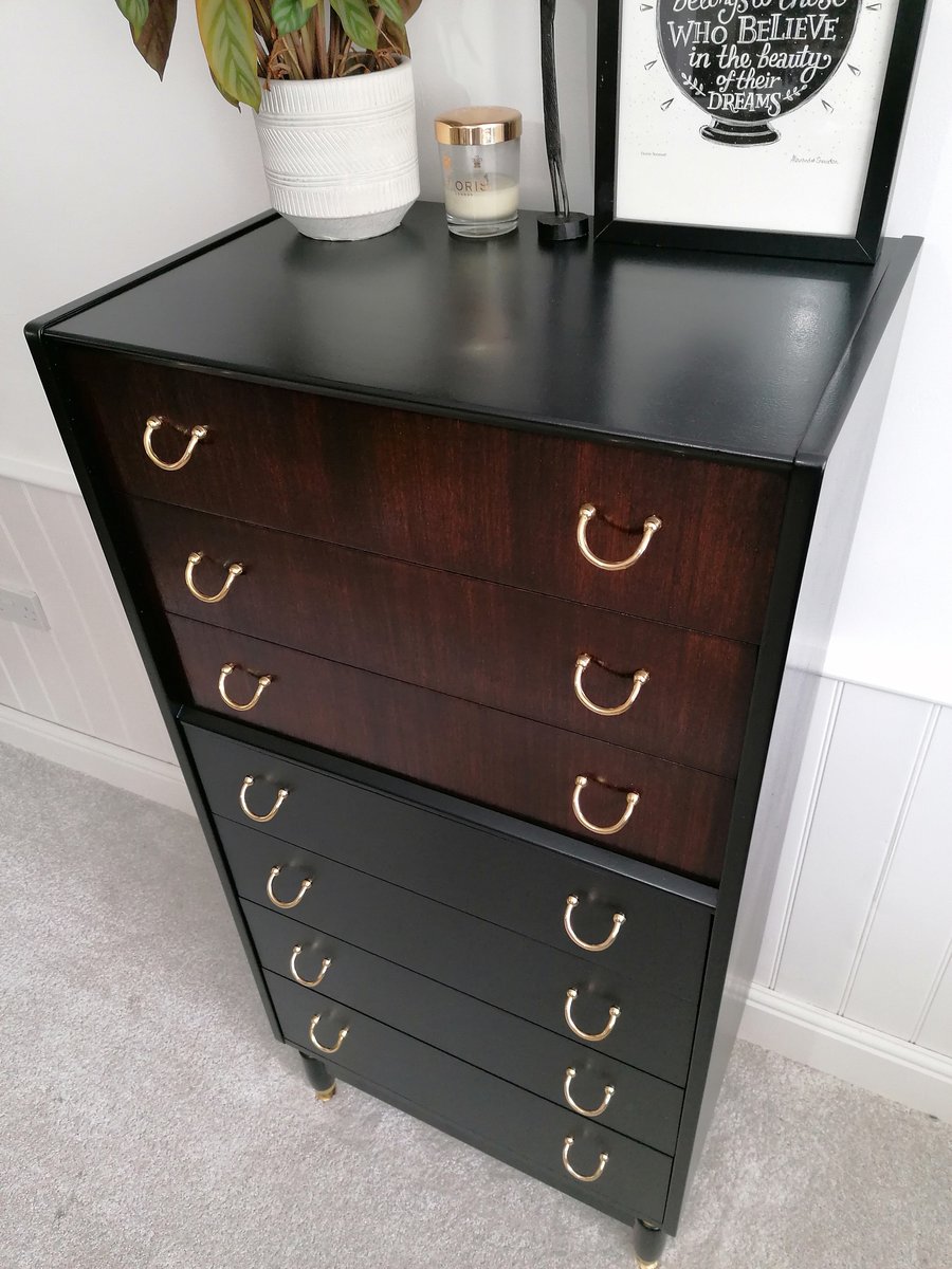 Upcycled Vintage Chest of Drawers - Painted G Plan Tall Boy