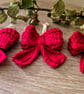 Crochet Christmas Tree Bow Decoration - Set of 4 - Image 4