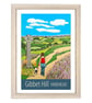 Gibbet Hill Hindhead travel poster print by Susie West