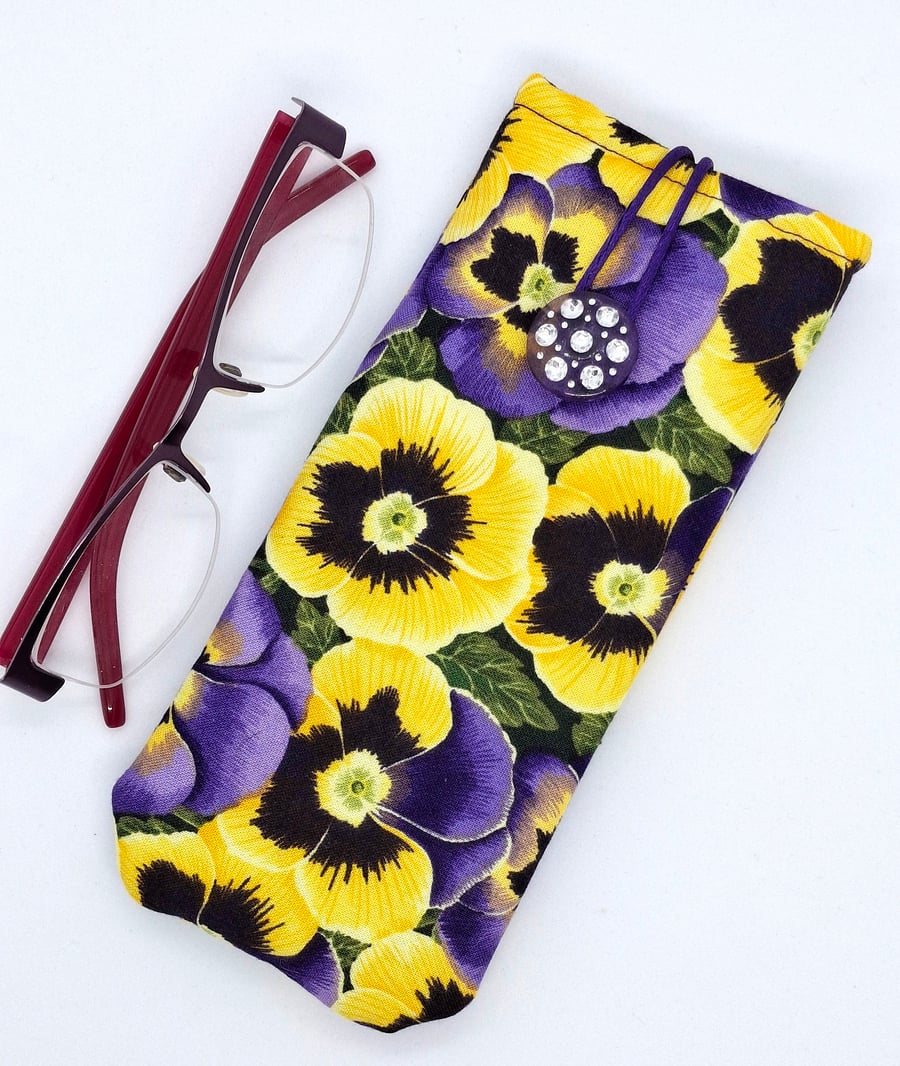 Pansy glasses case 46MF