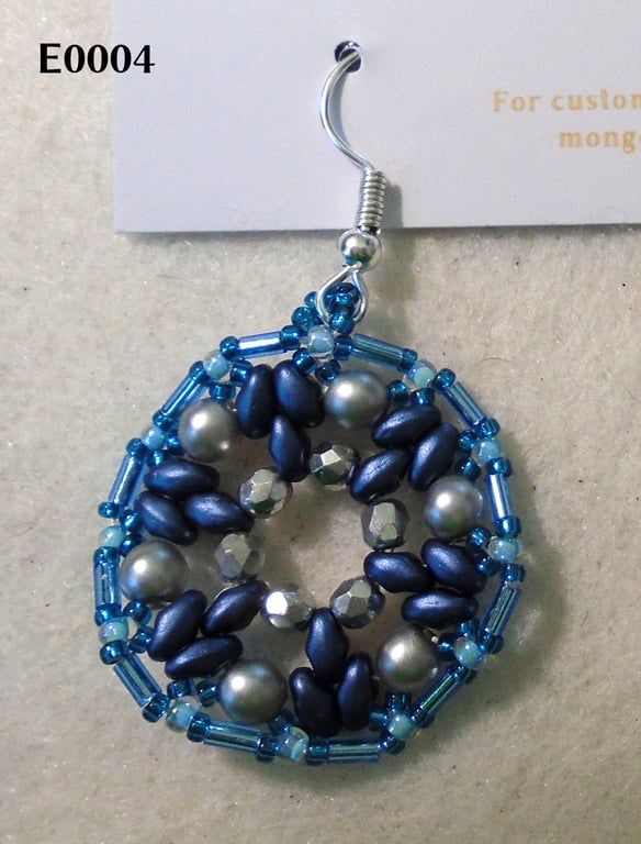 1920s-style bead earrings (customisable)