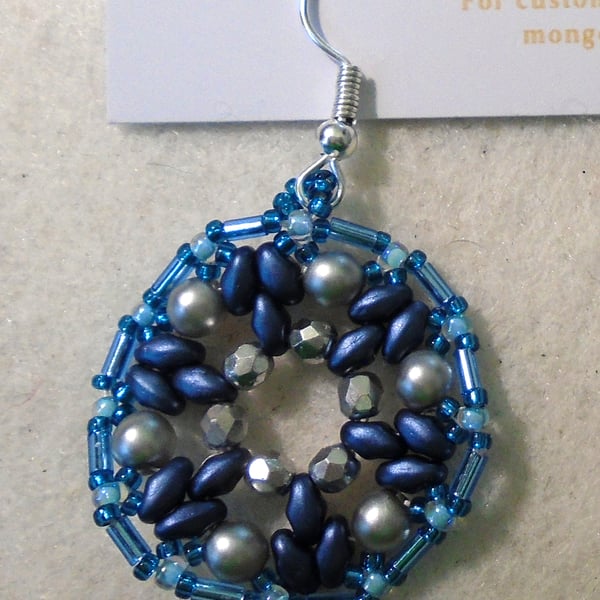 1920s-style bead earrings (customisable)