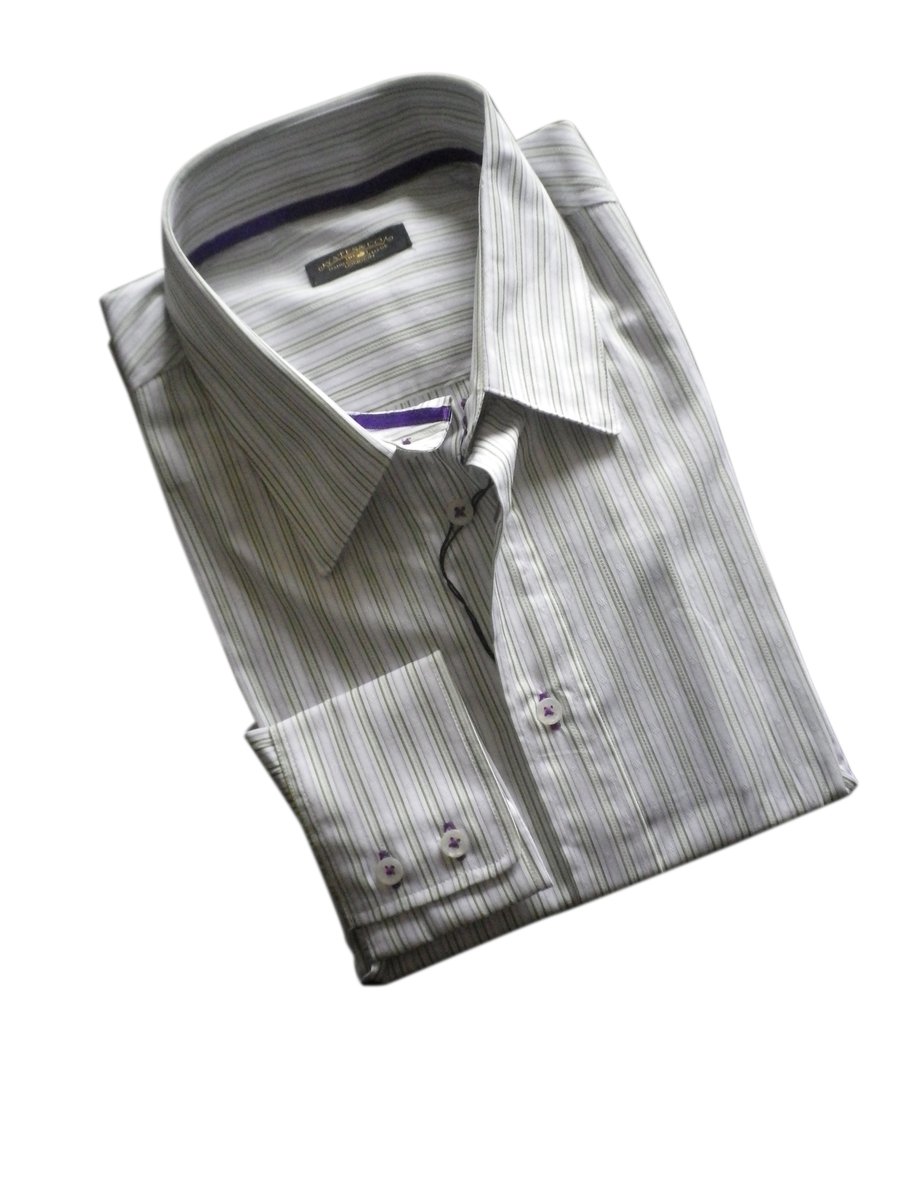 Light green double stripe, contrast purple trim , 16" or 16.5", free shipping