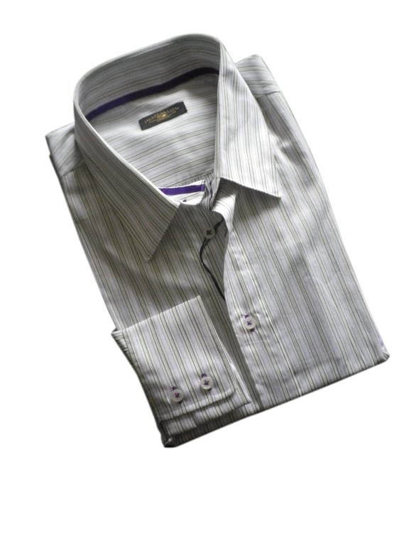 Light green double stripe, contrast purple trim , 16" or 16.5", free shipping