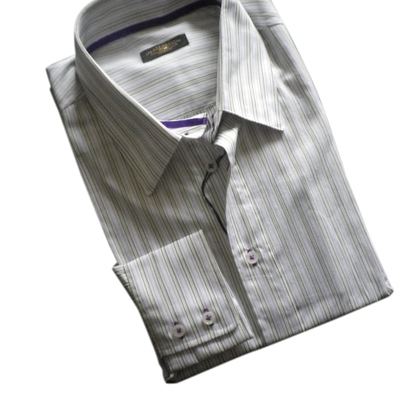 Light green double stripe, contrast purple trim , 16" or 16.5", free shipping