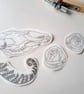 Animal Skull Embroidery Pattern: Stick and Stitch Designs - Folksy