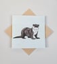 Otter card, blank card, printed card for otter and animal lovers - Image 2
