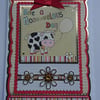 Birthday Card Have A Mooooovelous Day Fresian Cow Happiness