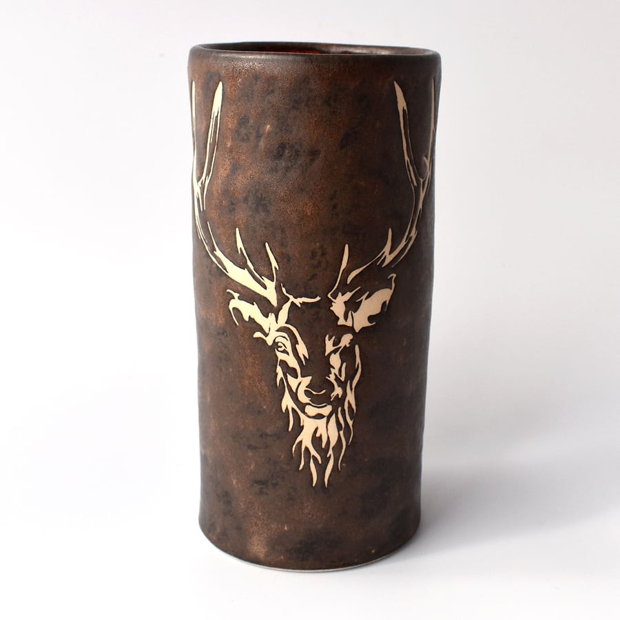 A286 Stag vase (Free UK postage)