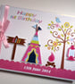 Camping girls birthday guest book, camping party book, camping keepsake, gift - Image 1