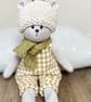 Handmade cloth teddy bear by Clayton Bears