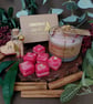Cinnamon & Apple Christmas Candle & Wax Melt Gift Set  Handcrafted Gift Box