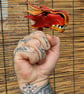 Dragon Finger Puppet - Red Yellow - Image 2