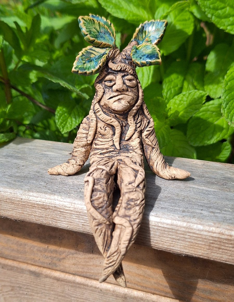 Molly Mandrake - Ceramic shelf-sitting figure