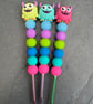 Monster silicone beaded crochet hook 