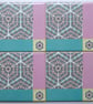 4 x Ice Cream Colour Geometric Ceramic Tile Coasters with Cork Backing - Image 4
