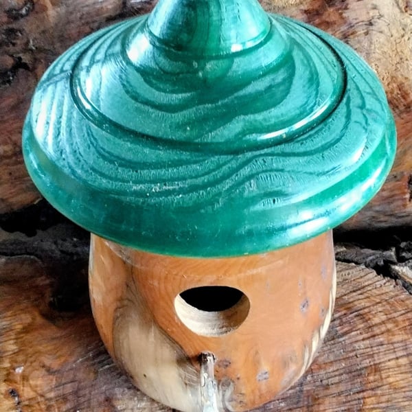 Handturned Bird Nest box 