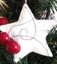 Christmas Sparkling Felt Stars Embroidery Craft Kit - Image 6