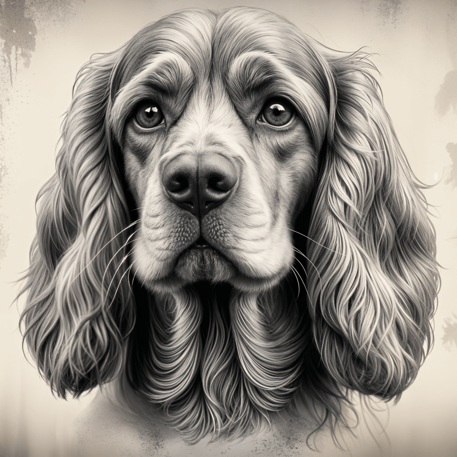 3D Tedxtured 'Paintings' of Cocker Spaniel