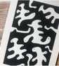 Blob 1 Monochrome Abstract Art Ink - Image 4