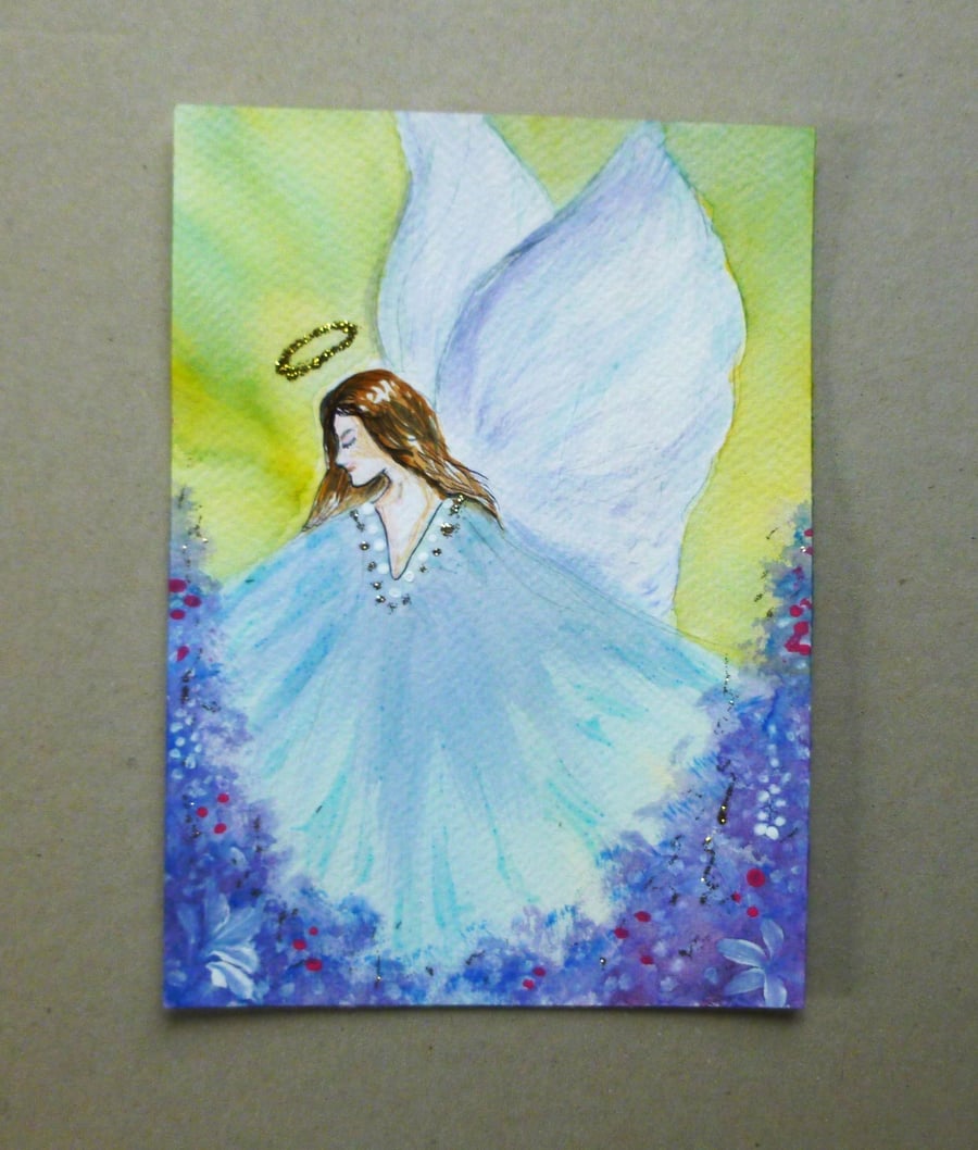 original art fantasy angel painting (ref FA 312 G5 )