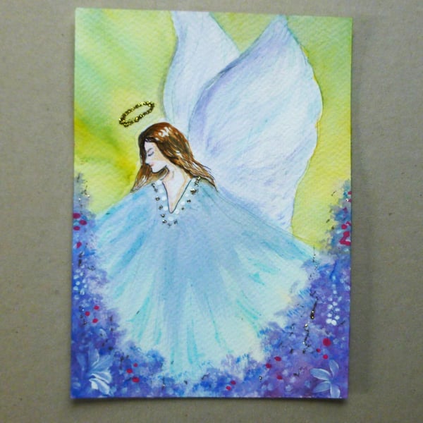 original art fantasy angel painting (ref FA 312 G5 )