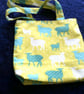 Sheep on Lime Green Shoulder Bag - Image 1