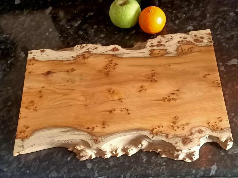 wooden chopping board yew bread board kitchen