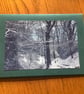Handmade photo card of winter snow scene in Northumberland Park, North Shields - Image 4