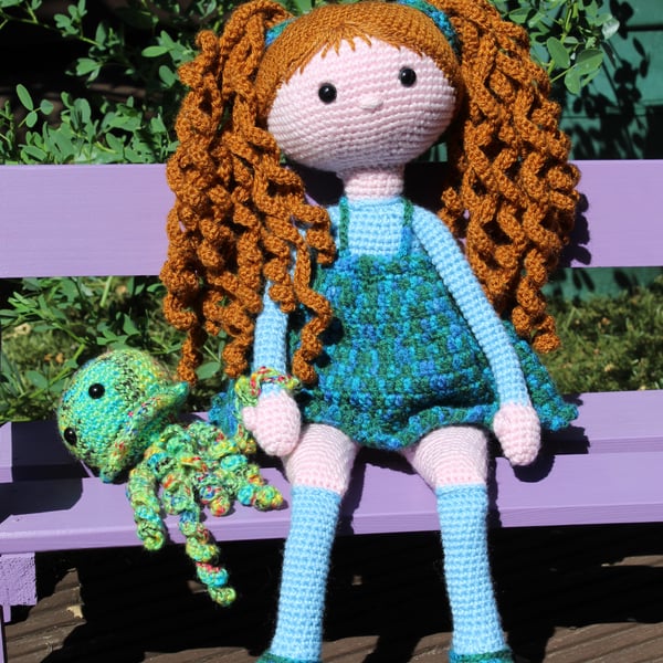 Handmade amigurumi doll