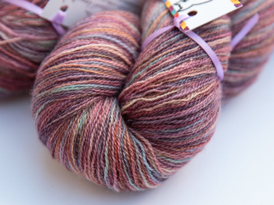 Heather Tweed - Bluefaced Leicester laceweight yarn