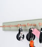 Shaker Peg Rail in Vert De Terre, Mug Rack,Coat Hooks, Kitchen Peg Rail, Kitchen - Image 5