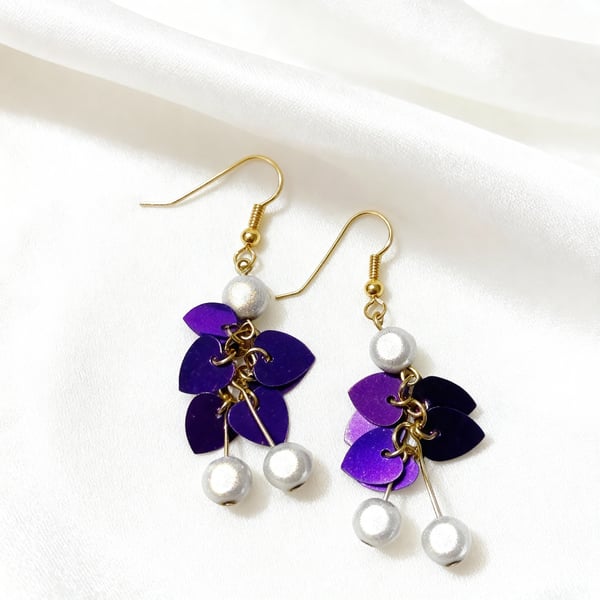 Silver Angel Dangle Earrings 