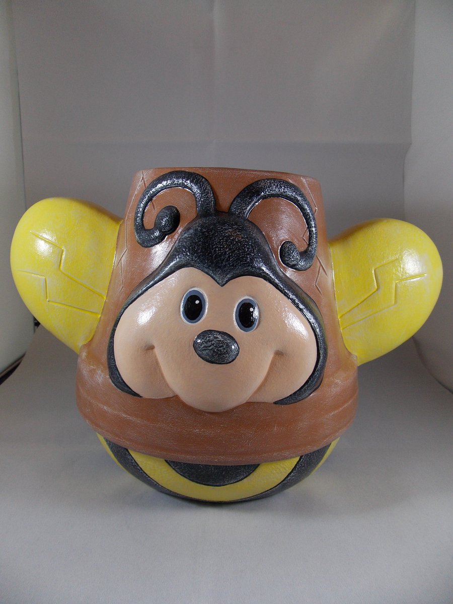 Ceramic Hand Painted Novelty Garden Home Flower Herb Plant Pot Planter Container