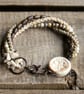 Rustic Multi Strand Beaded Bracelet - Image 4