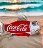 Coca Cola Weird Metal Fish Memorabilia Garden Bar Fisherman Wall Art Pub Fish  
