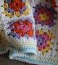 Crochet blanket white granny square - Image 3