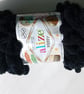Hand-knitted infinity cosy chunky winter scarf in black - Image 5