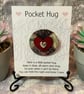 Pocket Hug Wood Heart Badge. - Image 1