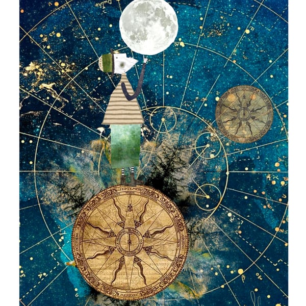 Amazement Mixed Media Art Print