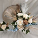 Woodland White Brides Bouquet and Buttonhole 