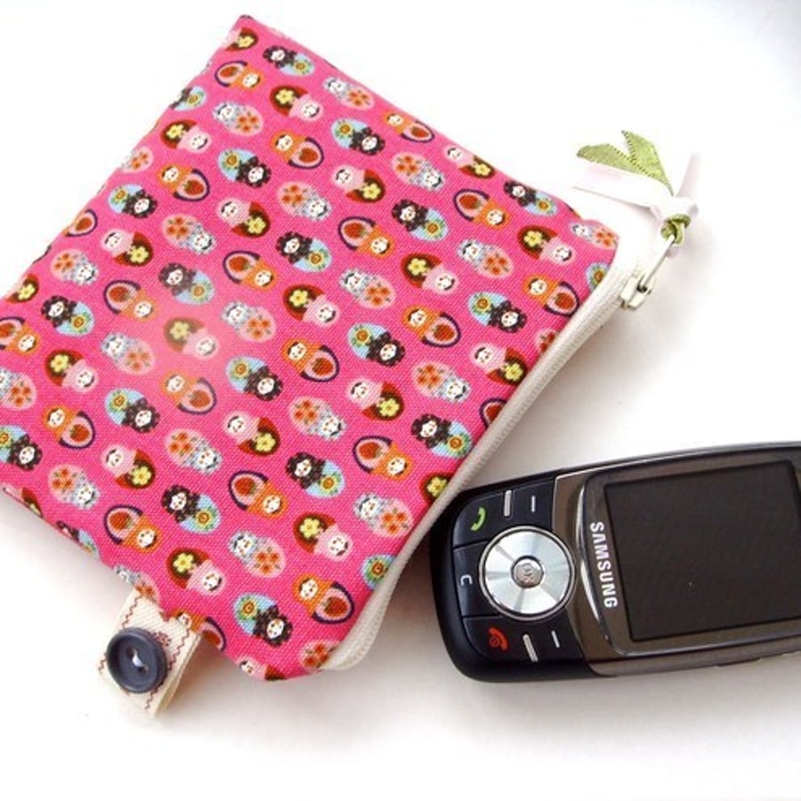 Little Russian Doll Credit Card Coin Purse