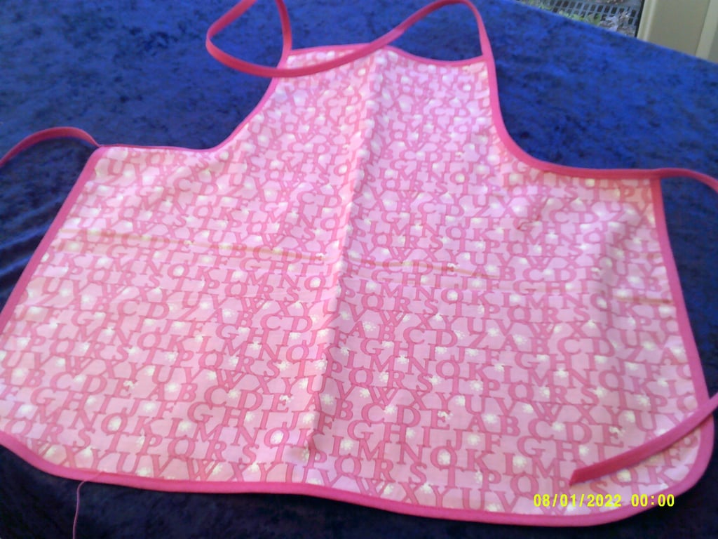 Alphabet Pink Baby Apron