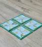 Coaster set - Four Winter frost and snowflake glittery.  - Image 7