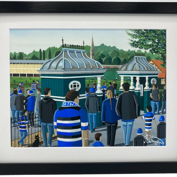 Bath. Framed & Unframed Fine Art Print, Rugby Union Club Recreation Ground Gift