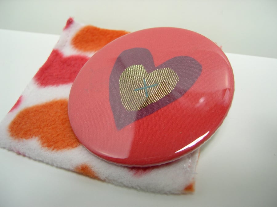 Heart  Pocket Mirror